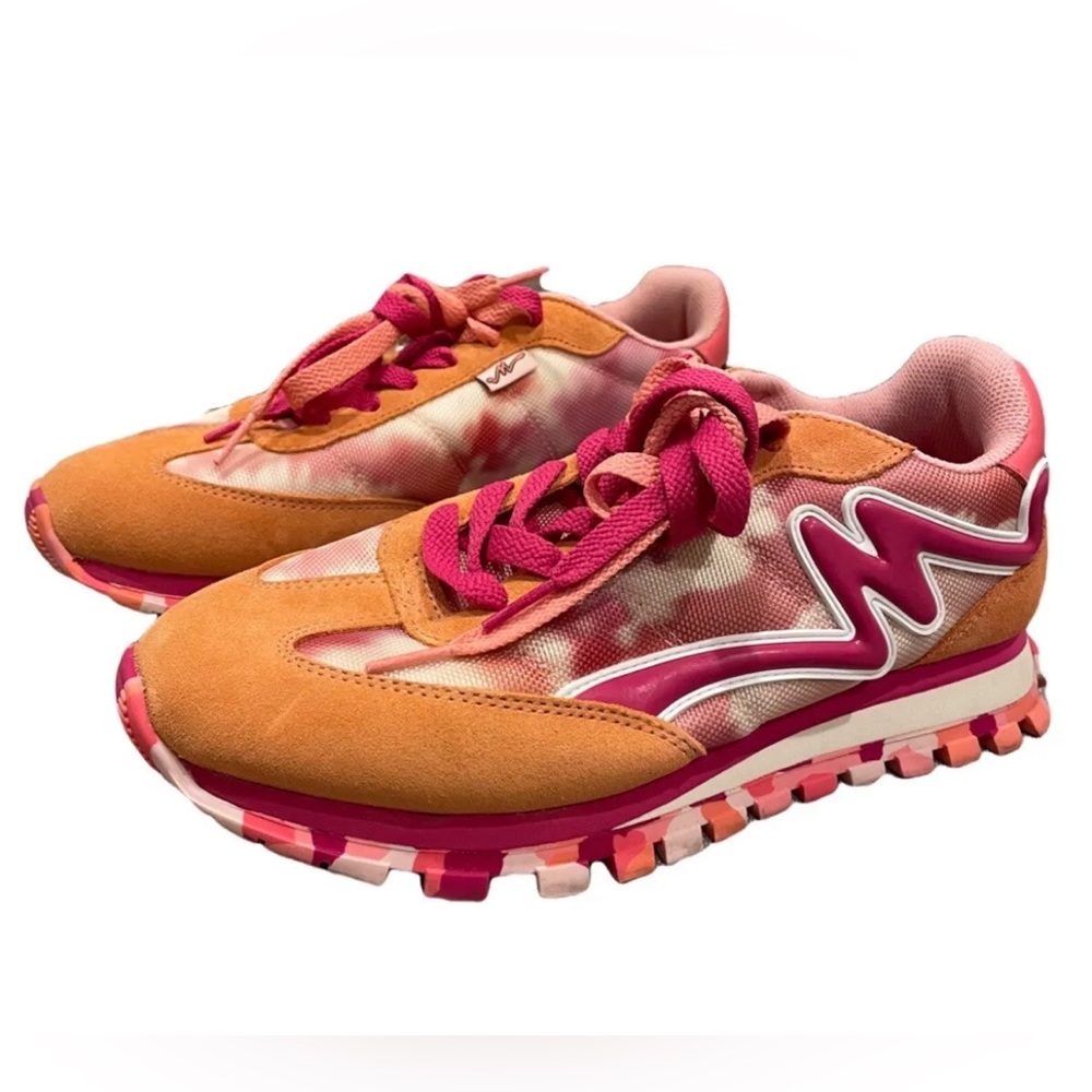 Marc Jacobs Orange & Pink Tie-Dye Sneakers